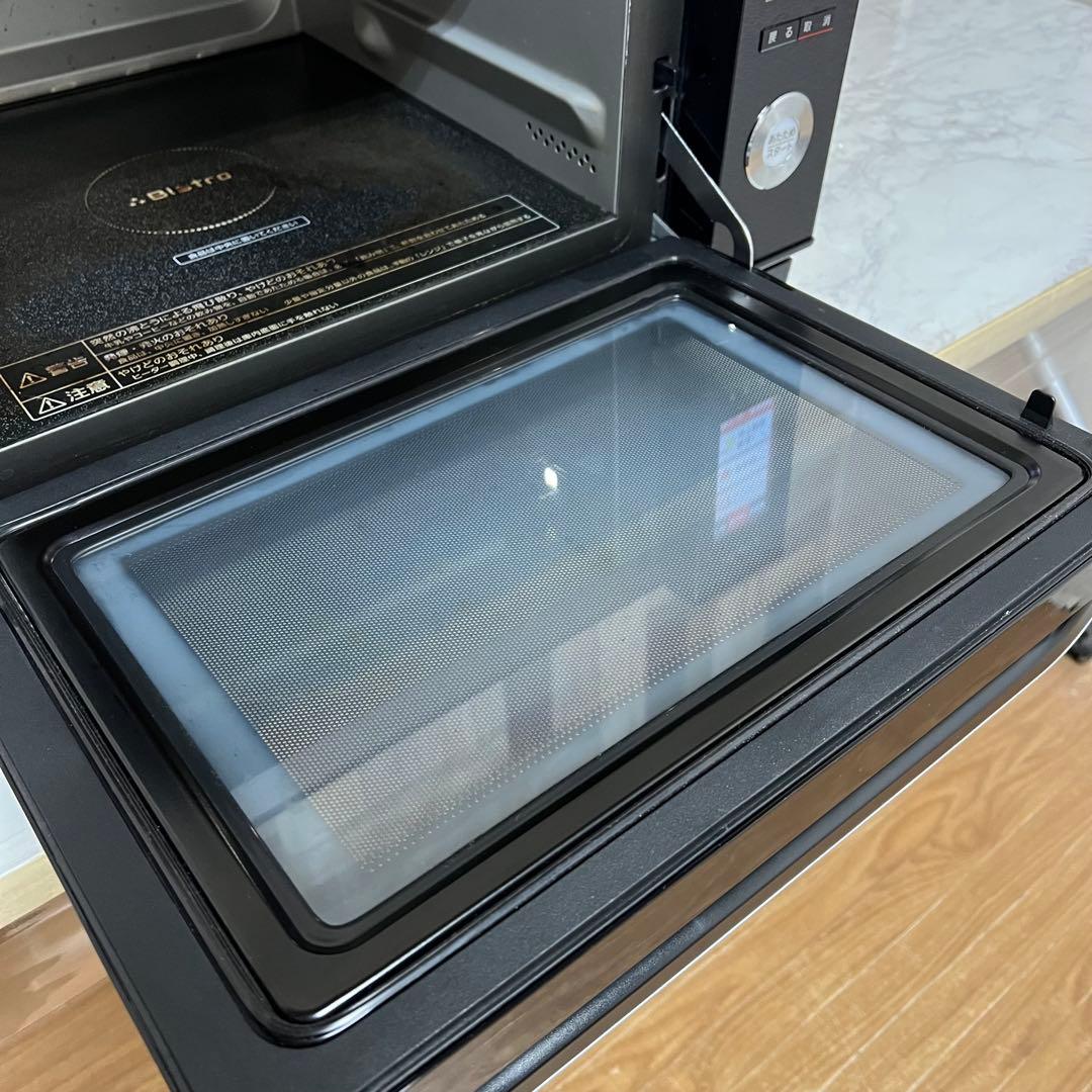やまおにさん受渡専用パナソニックブラックBistroスチームオーブンレンジ　皿付