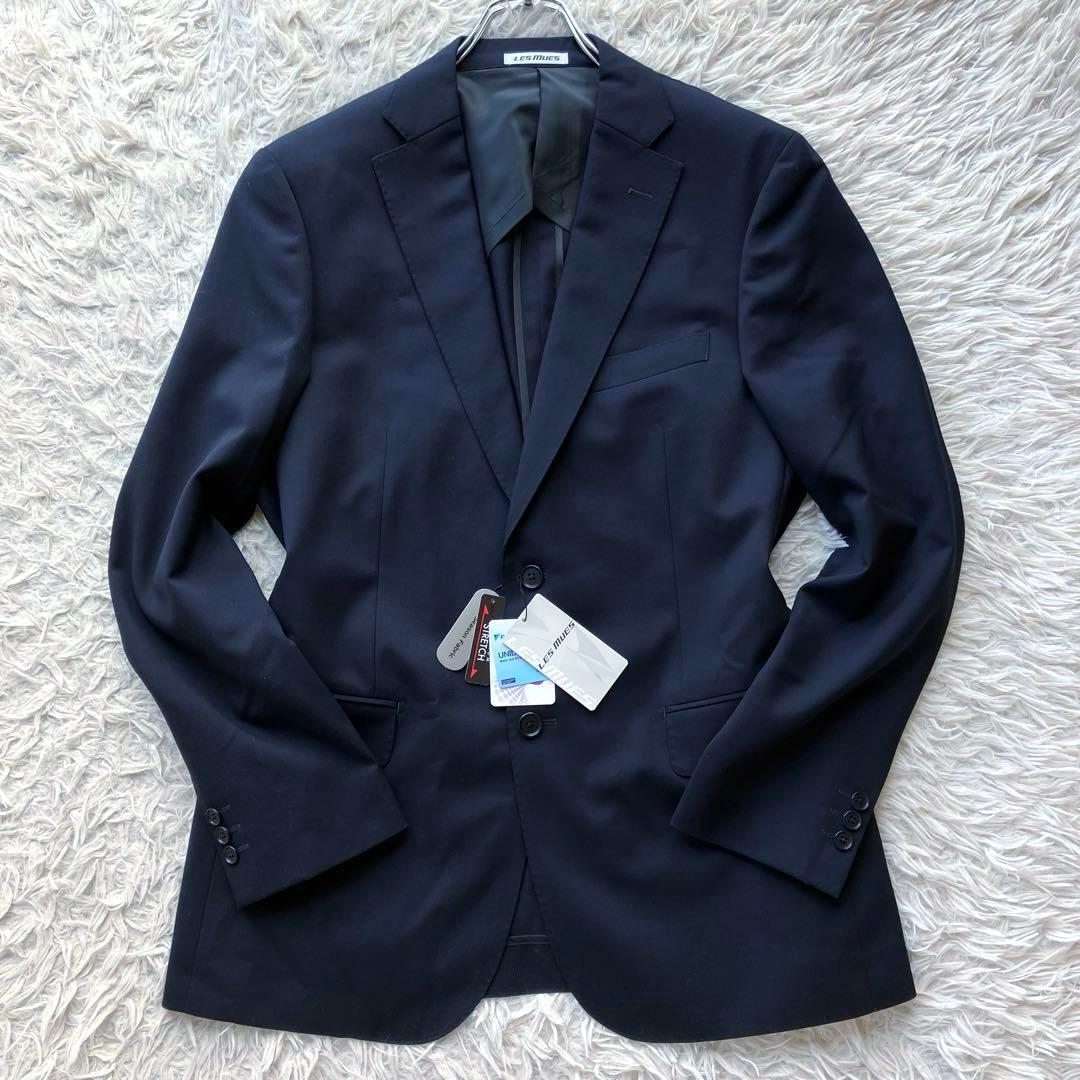 【近年モデル 新品未使用 XL】レミュー　スーツ　ストレッチ　オールシーズン　紺