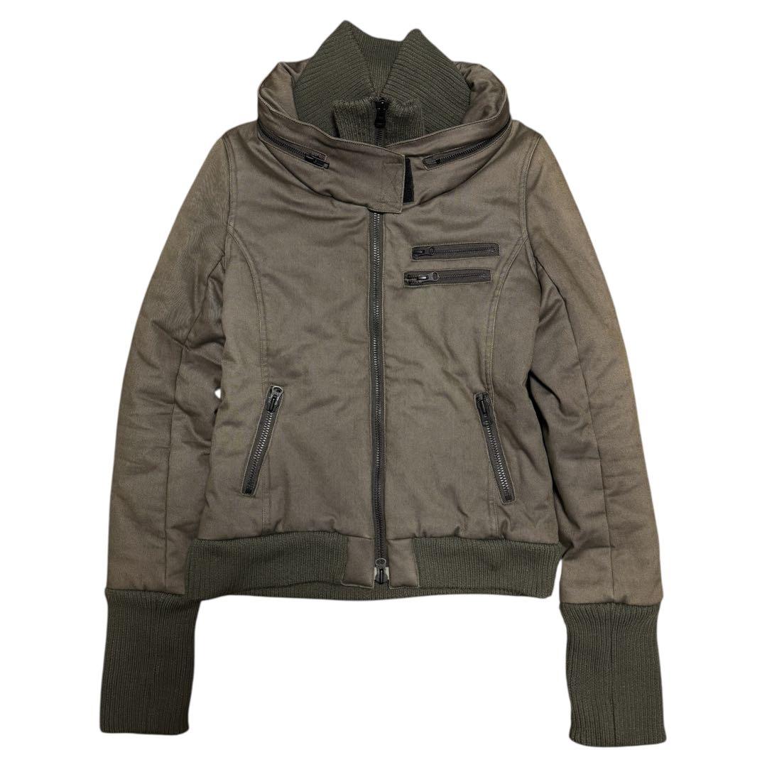 ジャケット・アウター ZEALL Y2K 00s Padded Zip Jacket Rib Knit