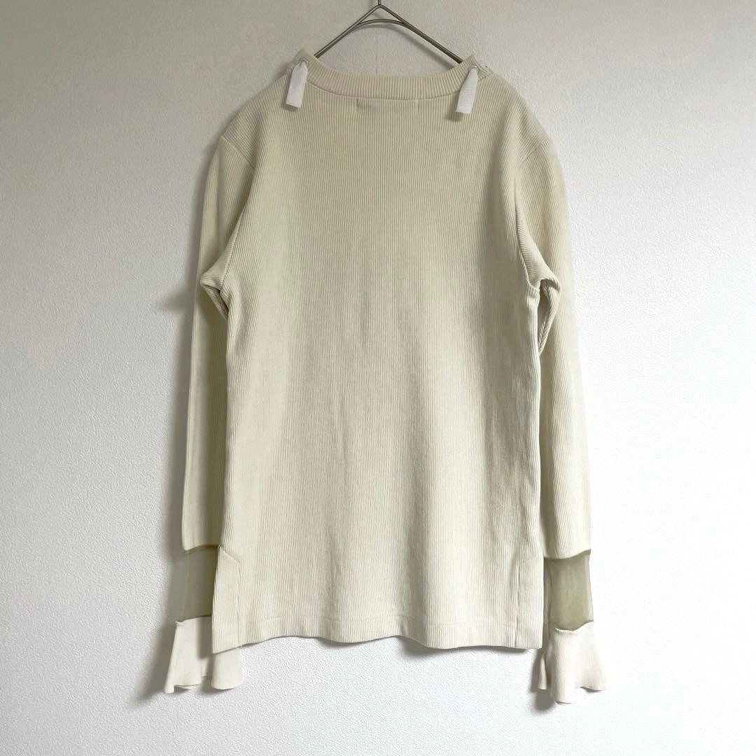 ◆美品◆ TOGA PULLA トーガプルラ クルーネックトップス　アイボリー