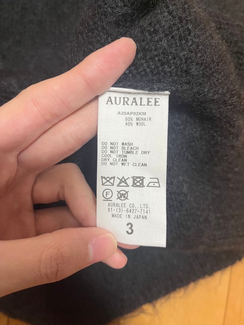 AURALEE モヘアニット サイズ3