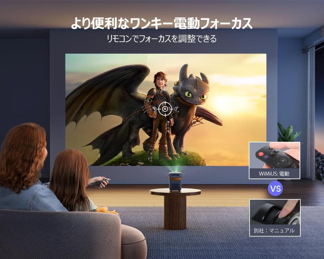 【未使用・動作確認済】WIMIUS P61 プロジェクター 本体