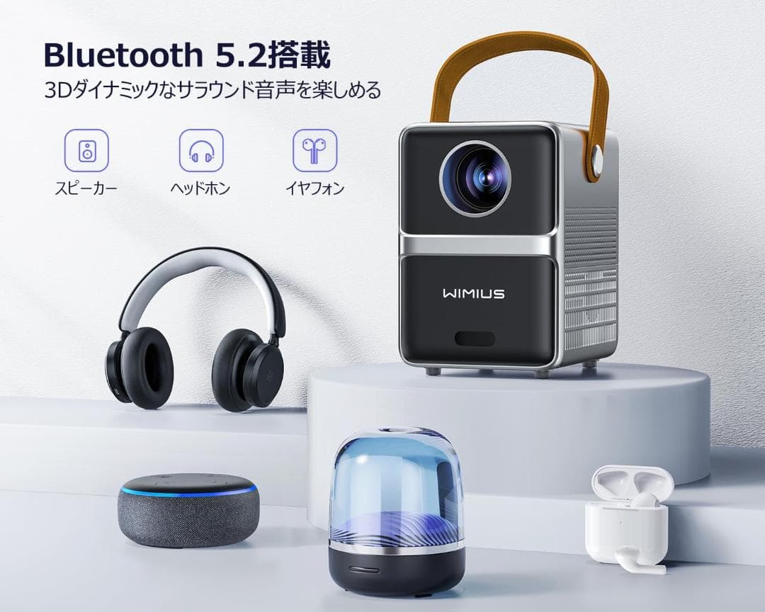 【未使用・動作確認済】WIMIUS P61 プロジェクター 本体