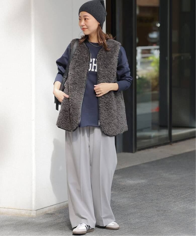 ジャーナルスタンダードレリューム シープフェイクファージップベスト