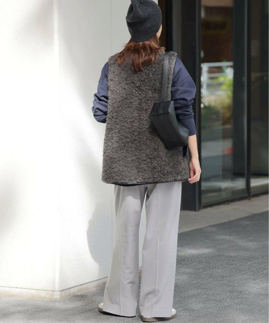 ジャーナルスタンダードレリューム シープフェイクファージップベスト