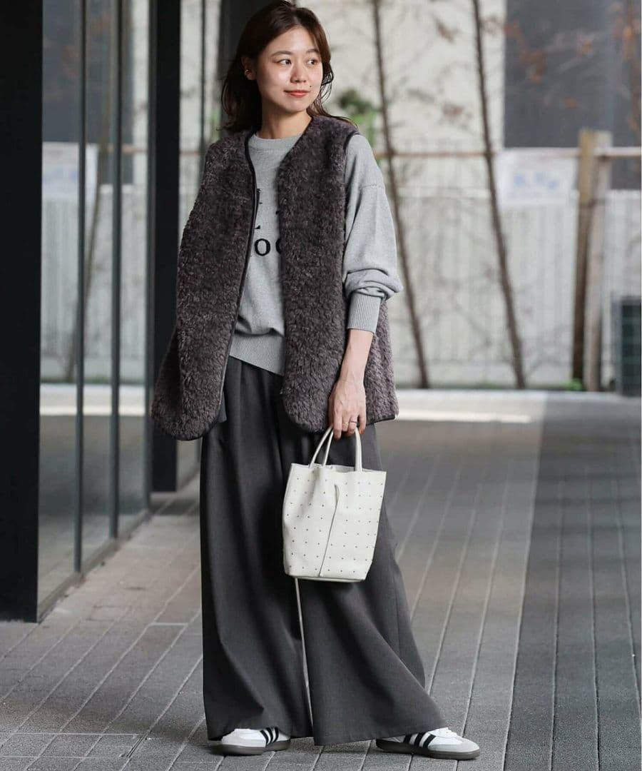 ジャーナルスタンダードレリューム シープフェイクファージップベスト