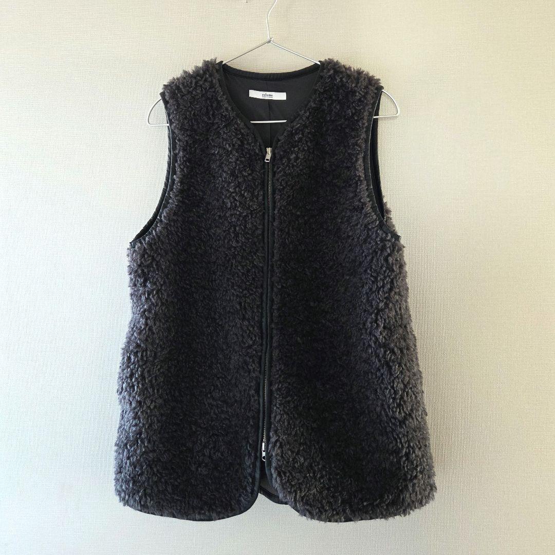 ジャーナルスタンダードレリューム シープフェイクファージップベスト