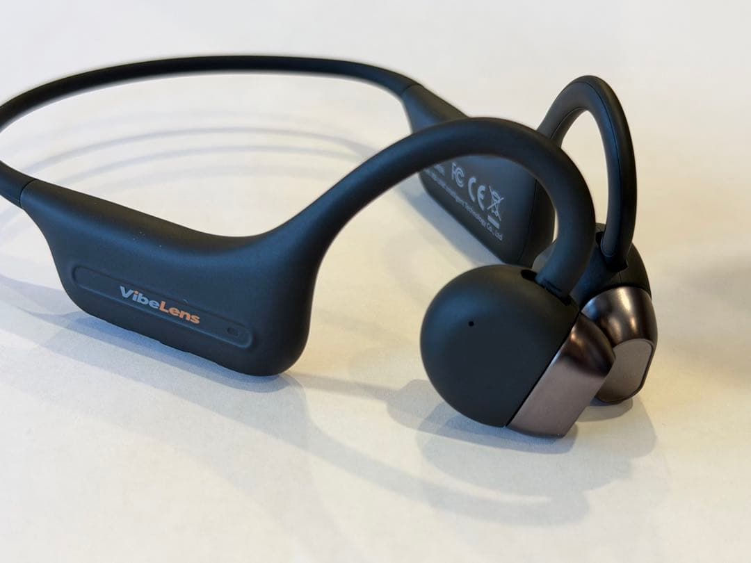 VibeLens MusicCam 骨伝導イヤホン ブラック
