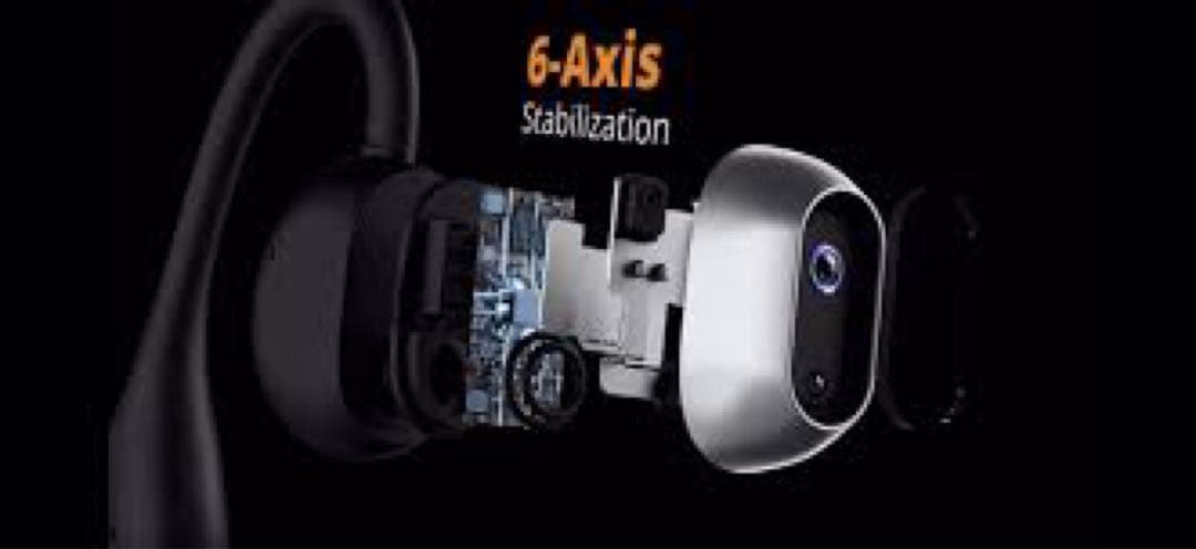 VibeLens MusicCam 骨伝導イヤホン ブラック