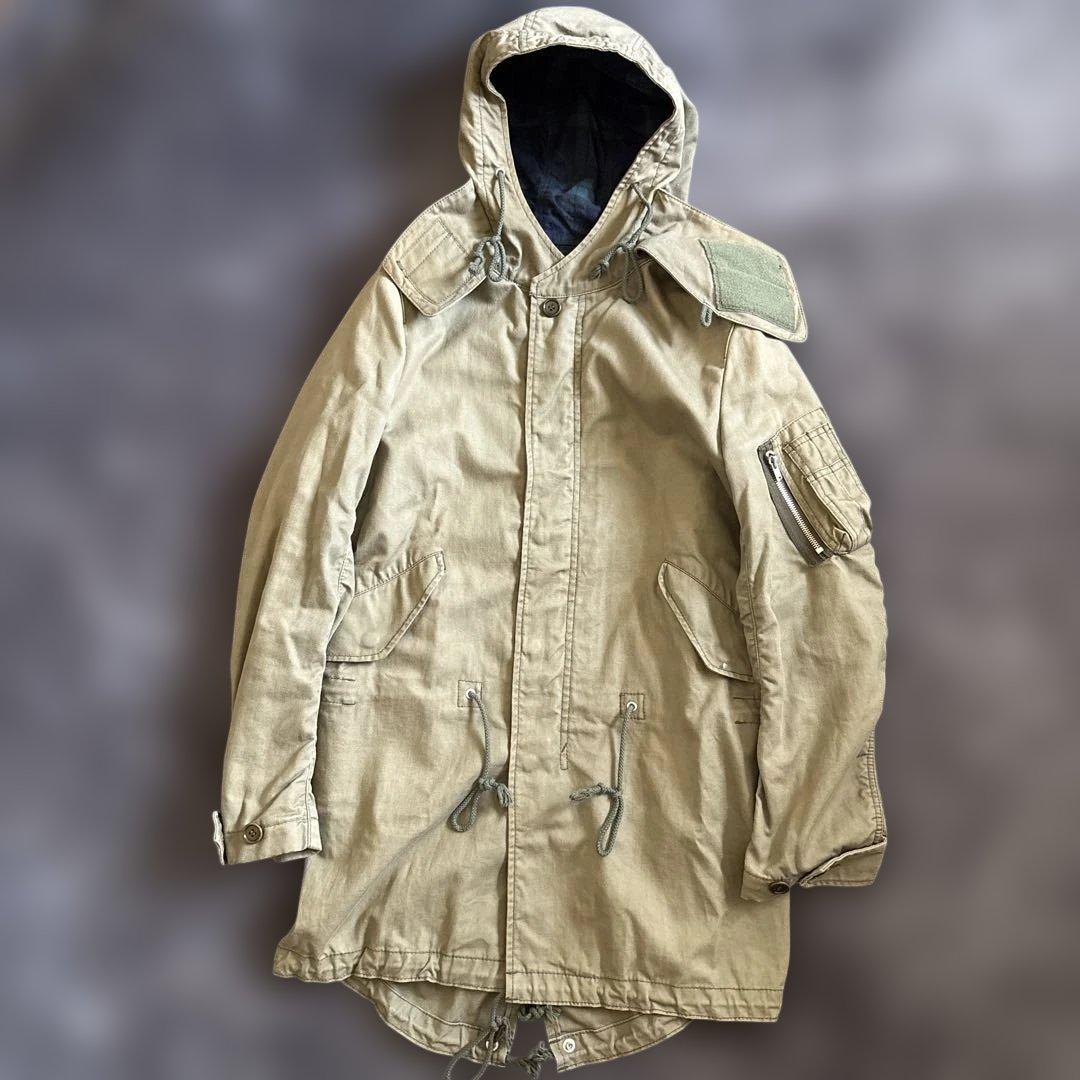 COMME des GARCONS HOMME モッズコート XS オリーブ