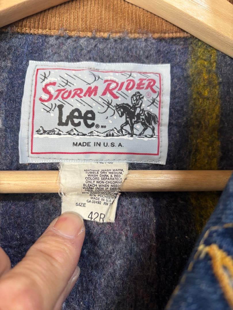 束*郎様 美品！80,s USA製　Lee STORM RIDER デニムジャケ