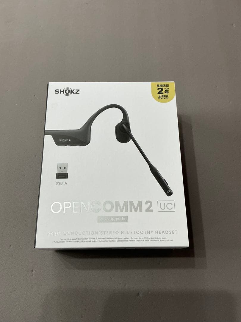 SHOKZ OPENCOMM 2 UC 骨伝導ヘッドセット 2025