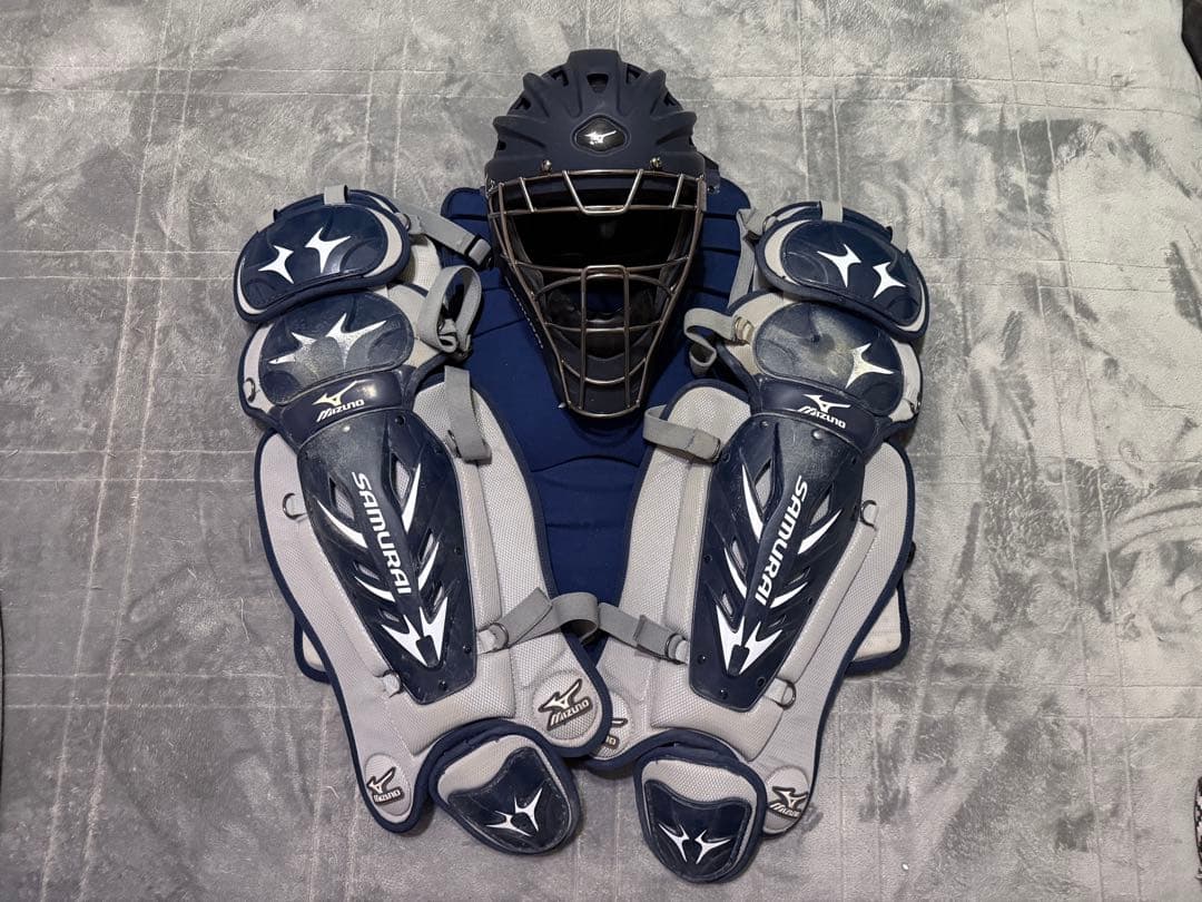 USA Mizuno サムライ キャッチャー用プロテクター フルセット 硬式用