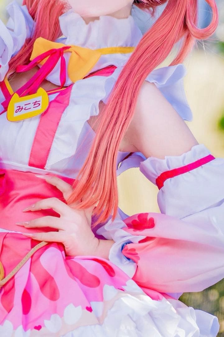 ホロライブ さくらみこ お正月　コスプレ衣装、ウィッグ、靴