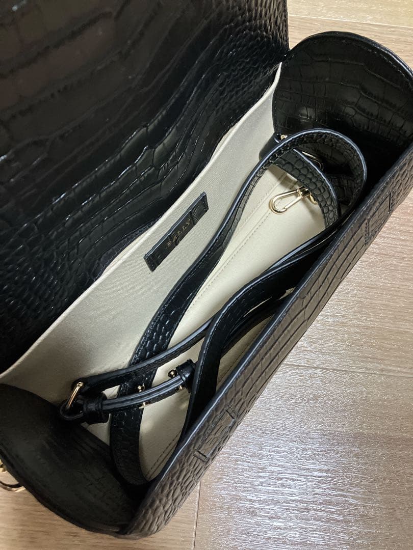 徳【BALLY 新品未使用】ハンドバッグ ショルダーバック 黒レディース