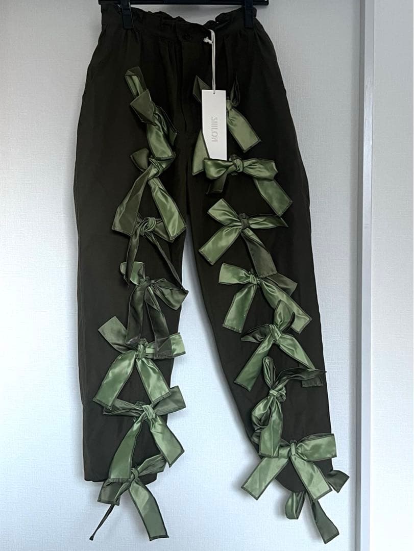 【SIIILON】Soidier ribbon pants 試着のみ