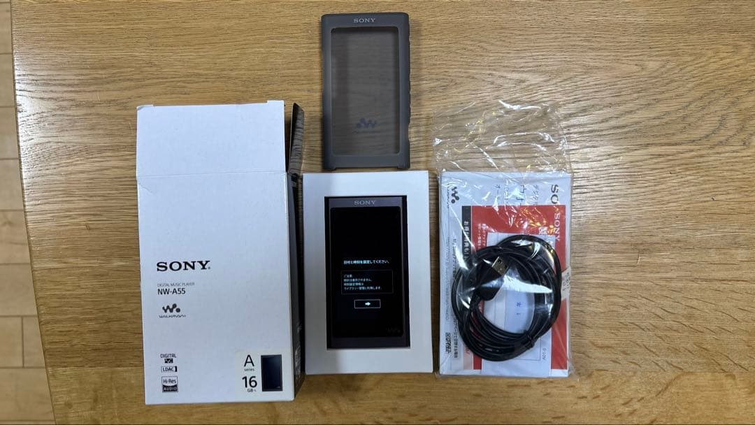 SONY NW-A55 グレイッシュブラック 本体　シリコンカバー付