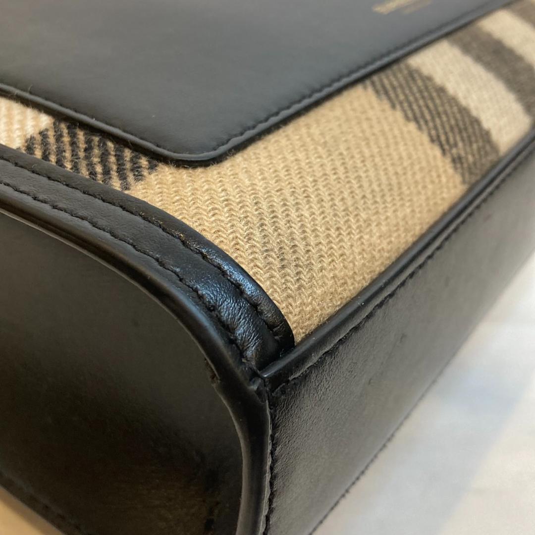 バーバリー ミニポケットバッグ カシミヤ 2Way チェック