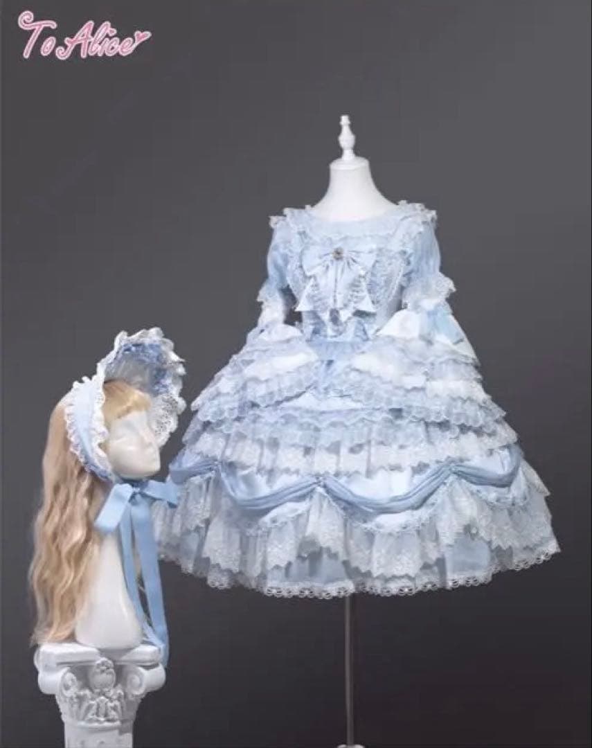 ロリータTo Alice　Aquamarine Princess Dress