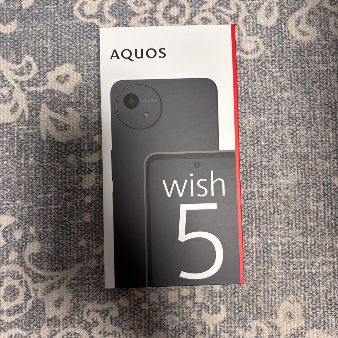 新品 SHARP AQUOS wish5 SH-52F SIMフリー ドコモ 黒