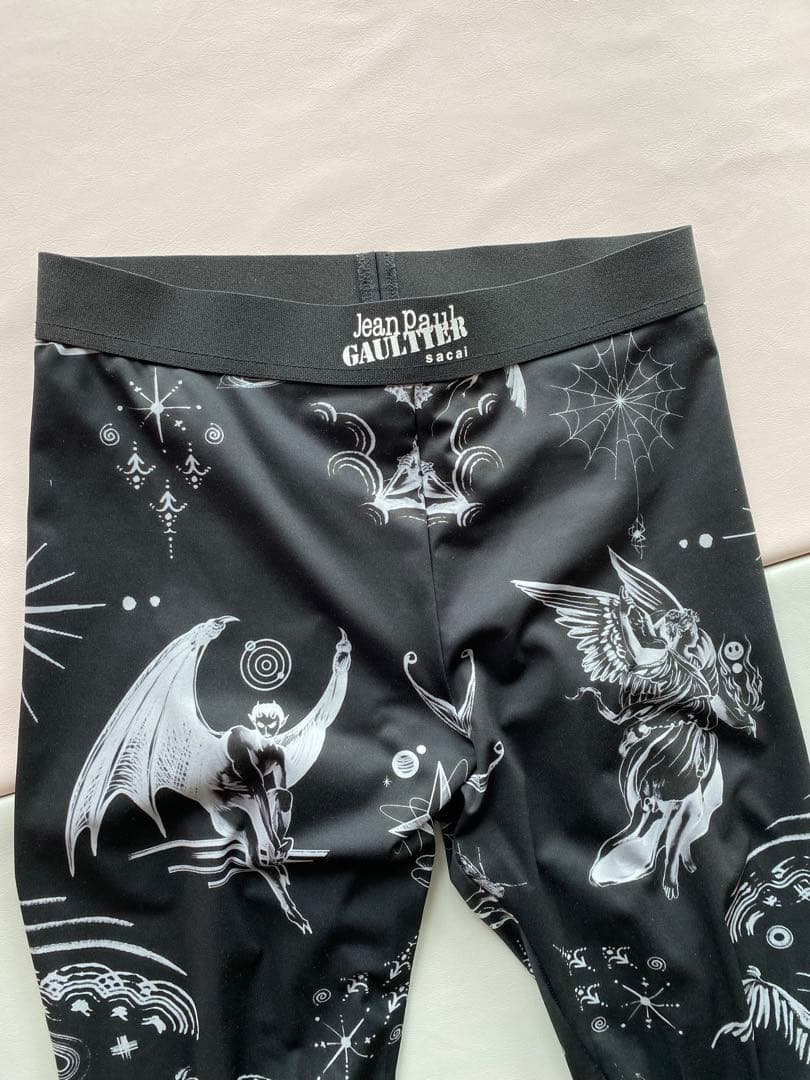 Sacai Jean Paul Gaultier ブラックレギンス
