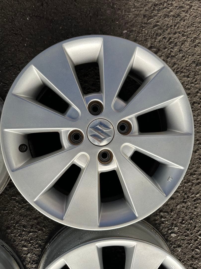 K*i様 スズキ 14インチ シルバー ホイールセット4本中古