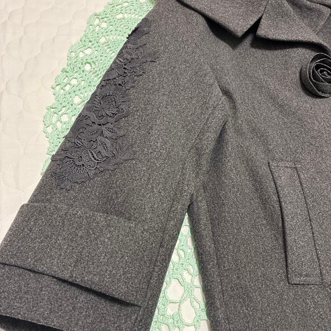 スーパービューティー☆44☆2025秋冬カタログ掲載品　レース使いのジャケット