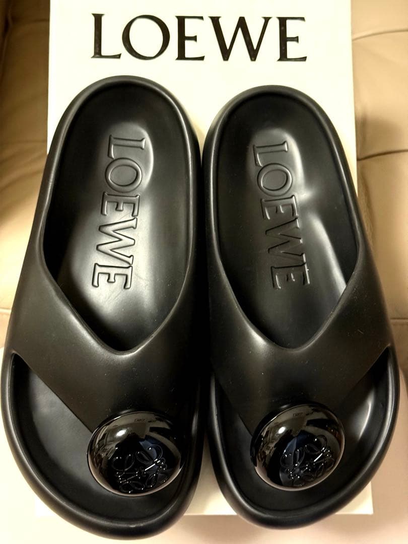 LOEWE ロエベ アナグラム ラバートングサンダルスライドサンダルプペル新品