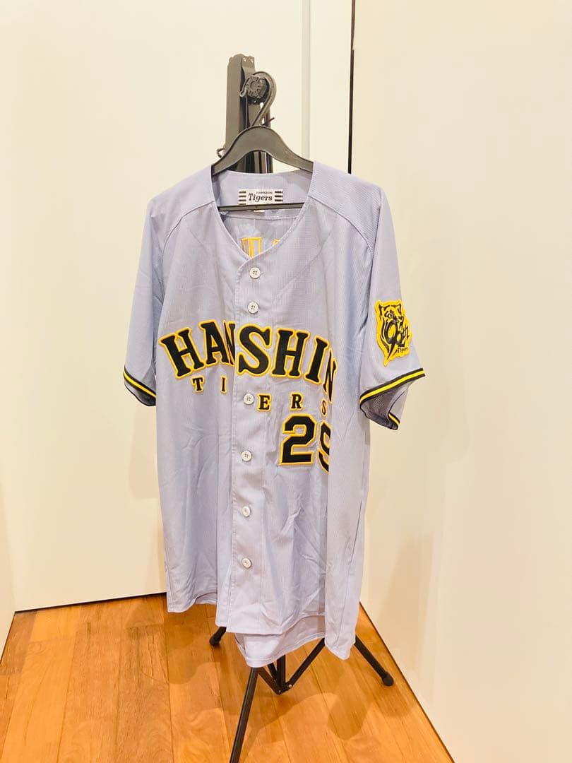 ミズノ 阪神タイガース 高橋遥人　 高橋　メンズLビジター　ユニフォーム 刺繍