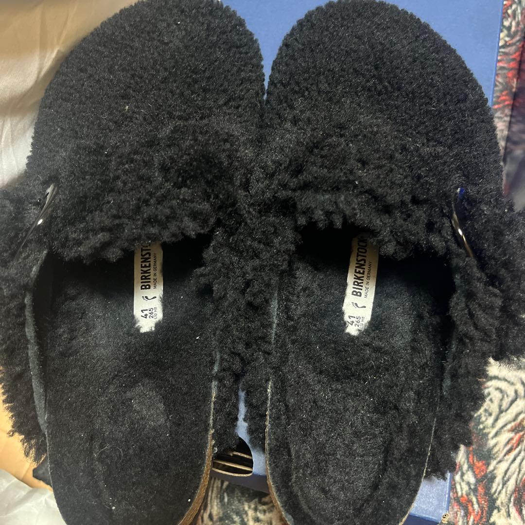 希少BIRKENSTOCK Boston Big Buckle Teddy 41