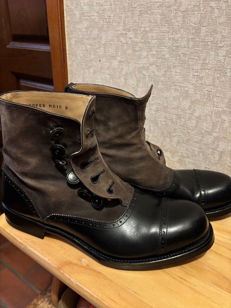 ボタンブーツ　30sスタイル