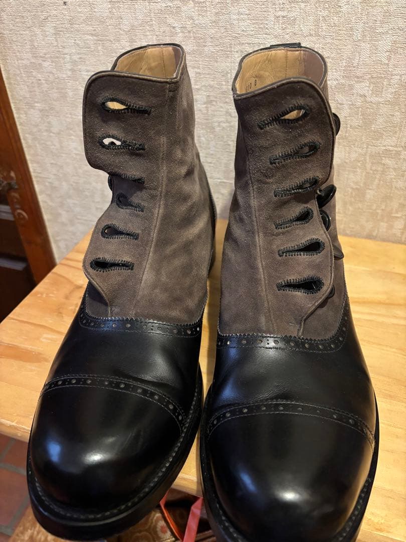 ボタンブーツ　30sスタイル