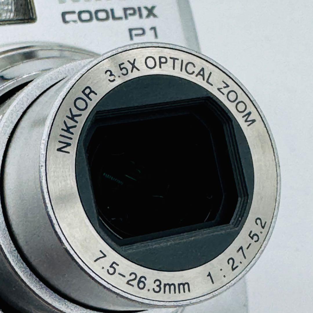 【レア・動作確認済】Nikon COOLPIX P1 シルバー Wi-Fi搭載！