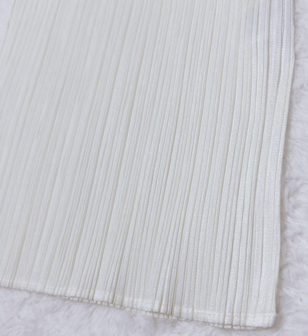 極美品✩プリーツプリーズ イッセイミヤケ ノースリーブ トップス ハイネック L