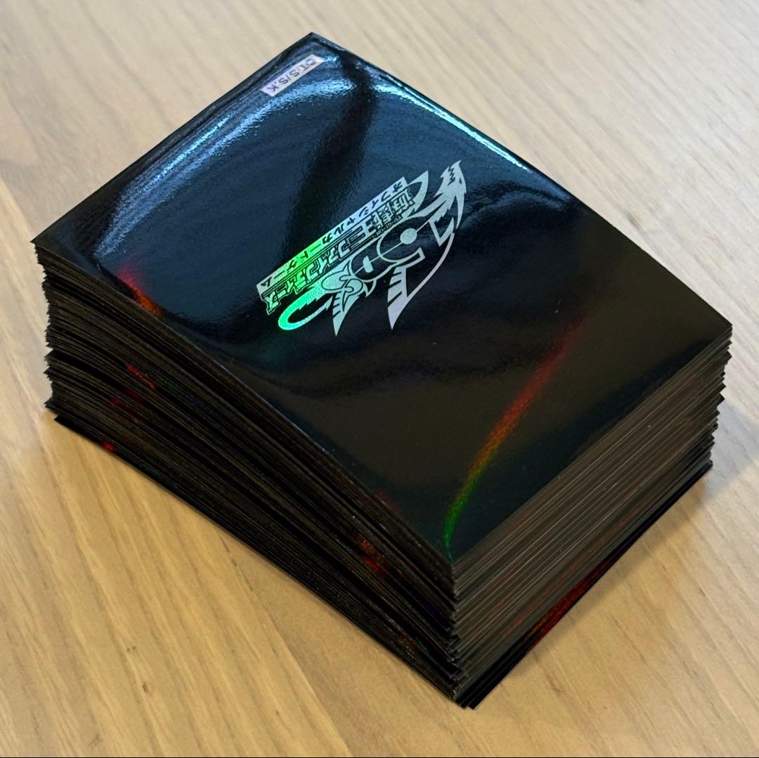 遊戯王 スリーブ 5ds 黒 ブラック ロゴ 100枚