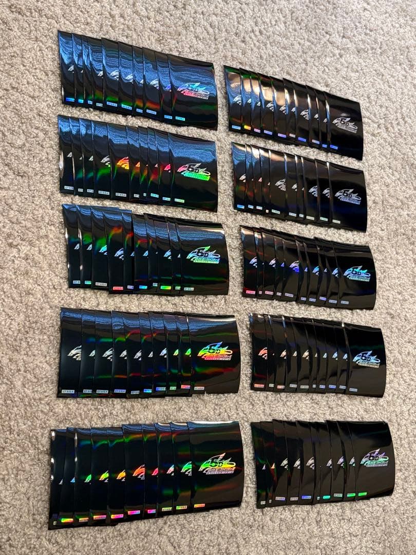 遊戯王 スリーブ 5ds 黒 ブラック ロゴ 100枚