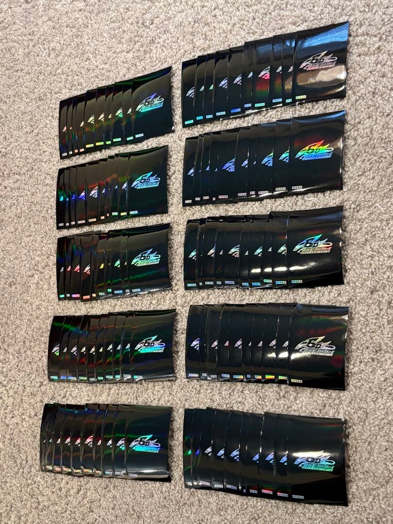 遊戯王 スリーブ 5ds 黒 ブラック ロゴ 100枚