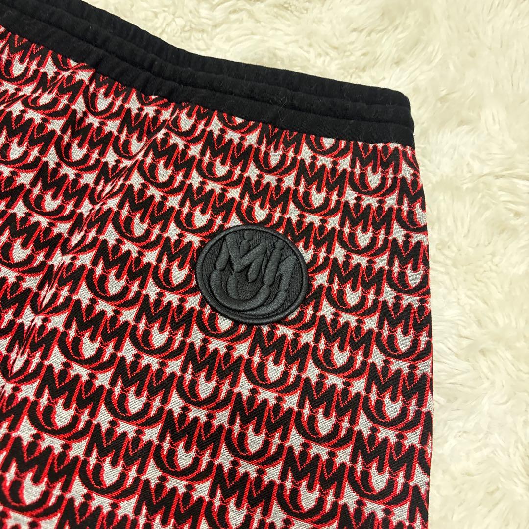 極美品♡ミュウミュウ miumiu ロゴ ワンポイント ジャージスカート 赤