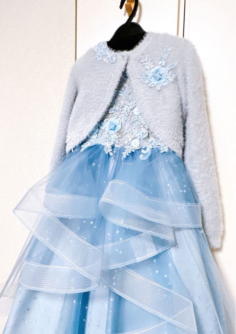 本日限定10%OFF オーバーメイド発表会ドレス&カーディガン130cm