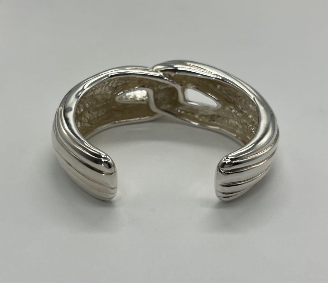 イヴサンローラン YVES SAINT LAURENT ノットカフバングル SV