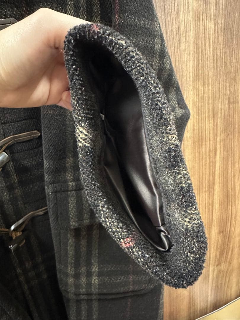 Burberry チェック柄 ダッフルコート
