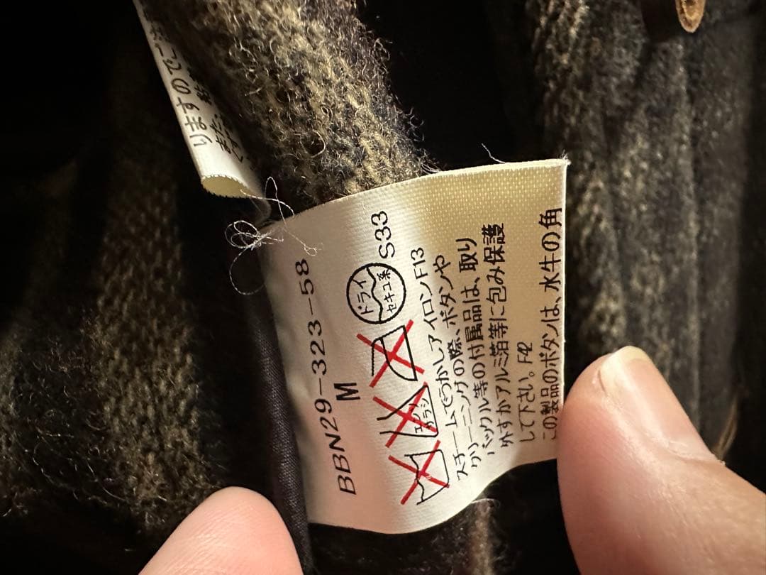 Burberry チェック柄 ダッフルコート