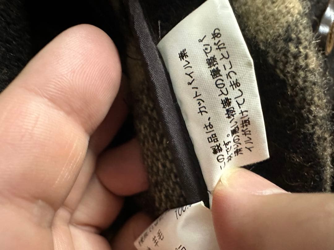 Burberry チェック柄 ダッフルコート