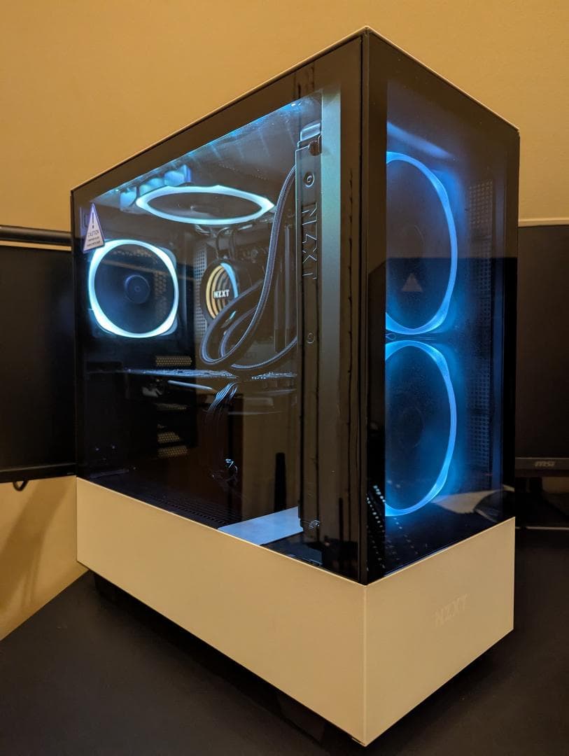 自作PC Ryzen5 5600X NZXT B550 Radeon RX580