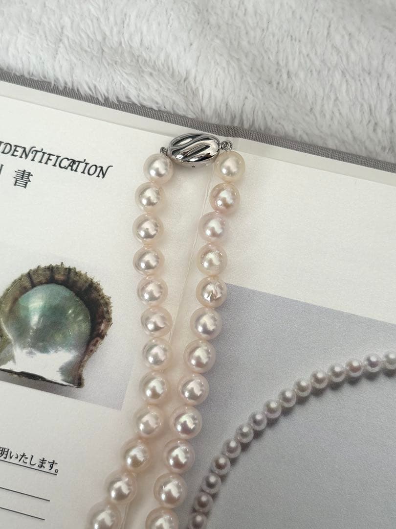 フ*ん様 大粒アコヤ真珠ネックレス照り良好8.5-9mm ネックレスのみを出品