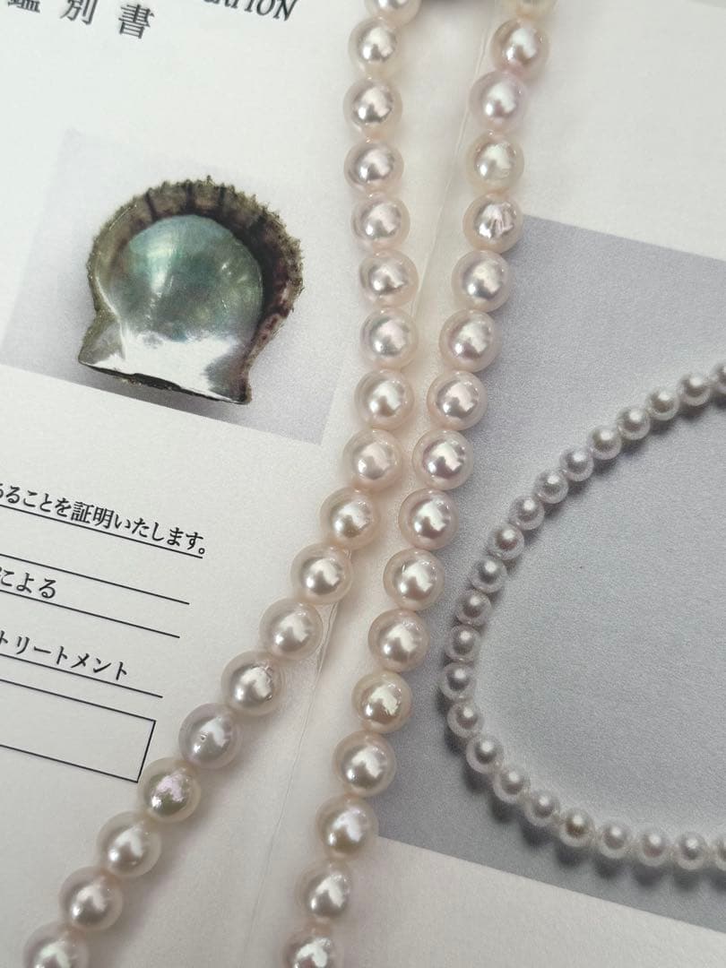 フ*ん様 大粒アコヤ真珠ネックレス照り良好8.5-9mm ネックレスのみを出品