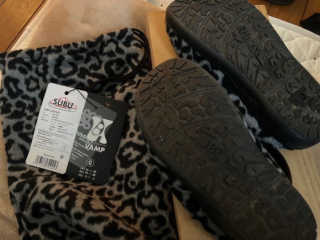 新品未使用 SUBU ヒョウ柄サンダル サイズ0