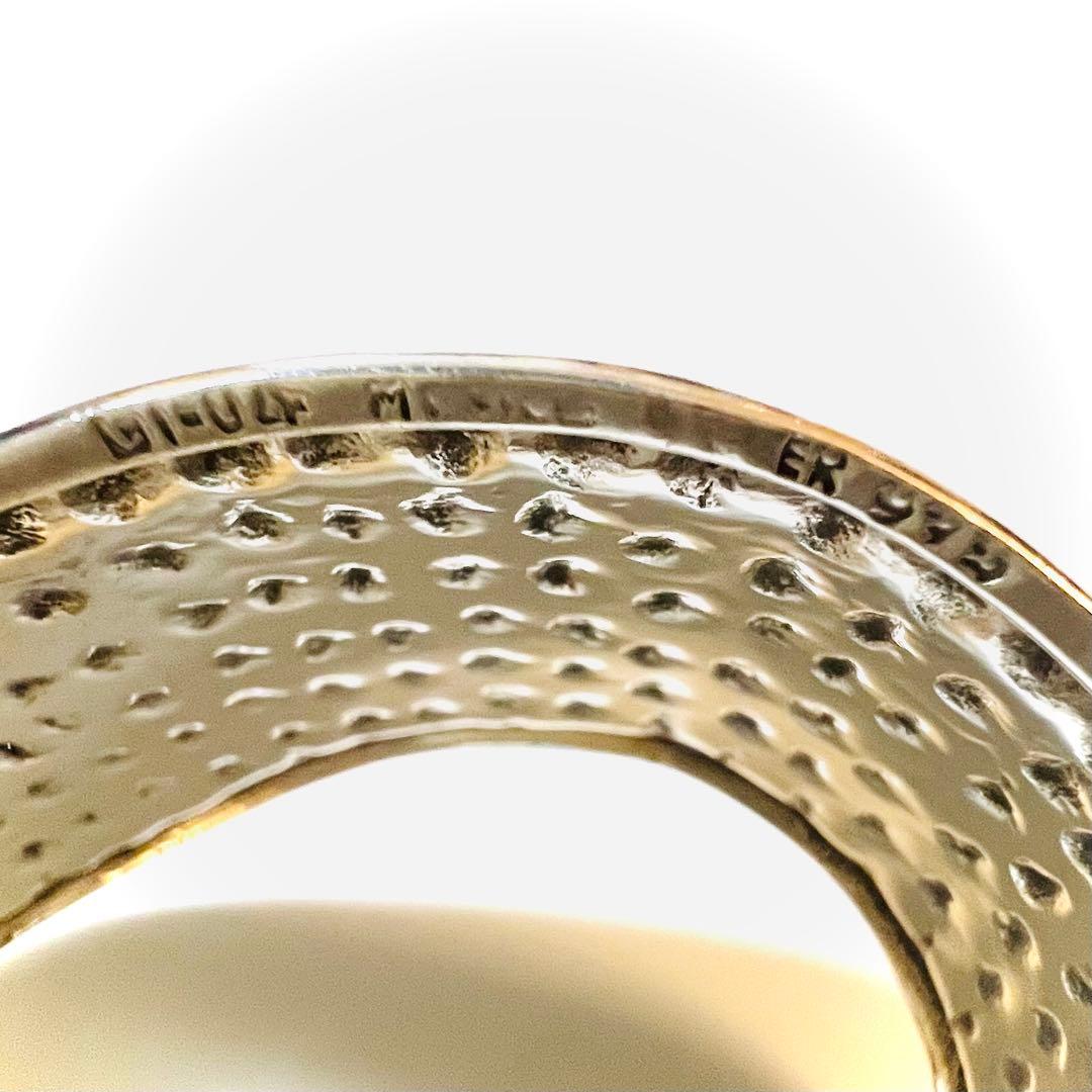 バングル　ブレスレット　シルバー 925 ハンマード ヴィンテージ