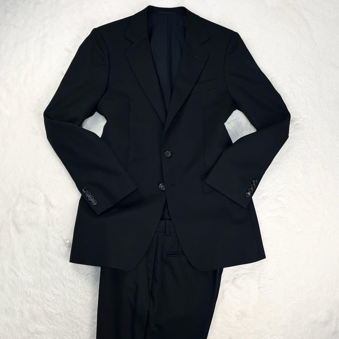 極美品 トムフォード期 GUCCI マットブラック スーツ セットアップ 48R