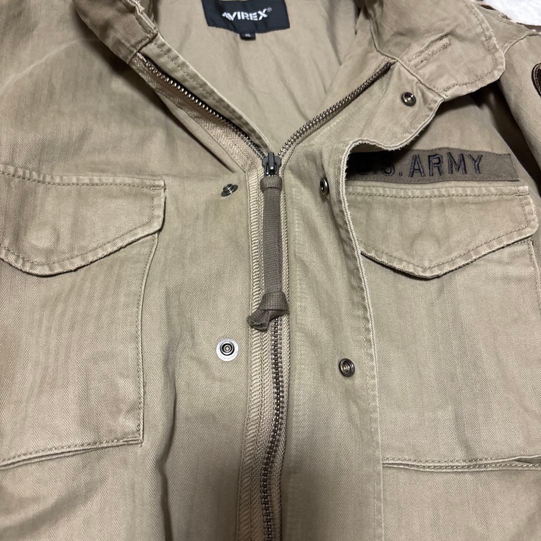 AVIREX M-65フィールドジャケット VINTAGE WASHミリタリー